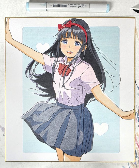 9月7日開催のCOMITIA153で売ります 

 #色紙 #コピック #コミティア 