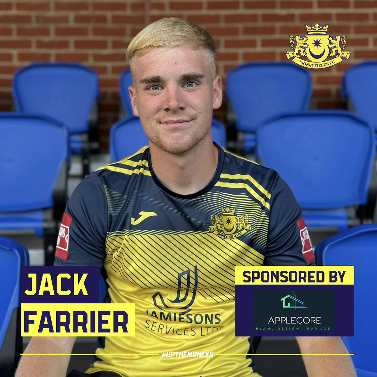 Moneyfields FC (@moneyfieldsfc) on Twitter photo ๐ Happy Birthday to Jack "no fade, no crisps" Farrier, have a great day! <a href="/JackFarrier3/">Jack Farrier</a>
#UpTheMoneys ๐ Happy Birthday to Jack "no fade, no crisps" Farrier, have a great day! <a href="/JackFarrier3/">Jack Farrier</a>
#UpTheMoneys
