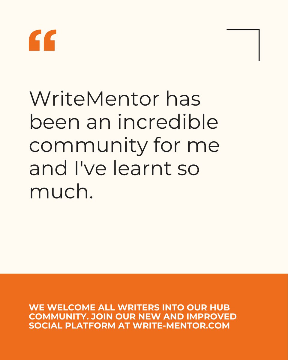 writementor's tweet image. WriteMentor is all about creating a community of writers - because when we write together, we rise together. 

We&apos;ve relaunched the Hub, our social platform, to make it easier for our members to learn &amp;amp; connect - join the Hub today: bit.ly/4bUFGZt