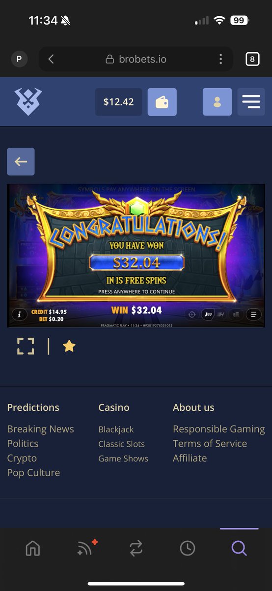 Back to back, more wins on <a href="/BroBetsIo/">BroBets.io</a> 
Keep it going !
More spots in the leaderboard !