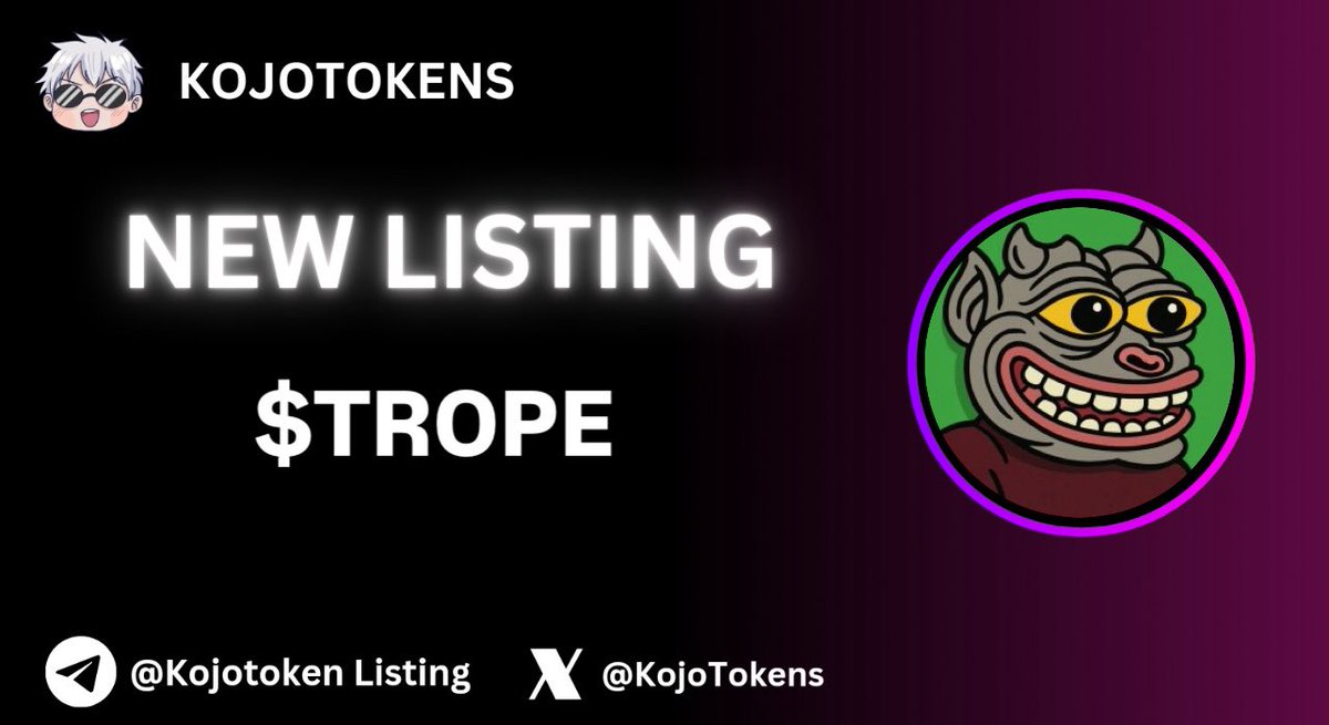 KojoTokens ListingAlert (@kojolistalert) on Twitter photo ⚡️New Listing ( <a href="/TrollPepeToken/">Troll Pepe</a> )
verification👀: kojotokens.com/coin/0xB5C8086…
Token LINKS: t.me/TrollPepeToken
CA: 0xB5C80864c0c8678Fc383d133b5f70B80591b8936
Market Cap MC :48K
#altcoin #memecoins ⚡️New Listing ( <a href="/TrollPepeToken/">Troll Pepe</a> )
verification👀: kojotokens.com/coin/0xB5C8086…
Token LINKS: t.me/TrollPepeToken
CA: 0xB5C80864c0c8678Fc383d133b5f70B80591b8936
Market Cap MC :48K
#altcoin #memecoins