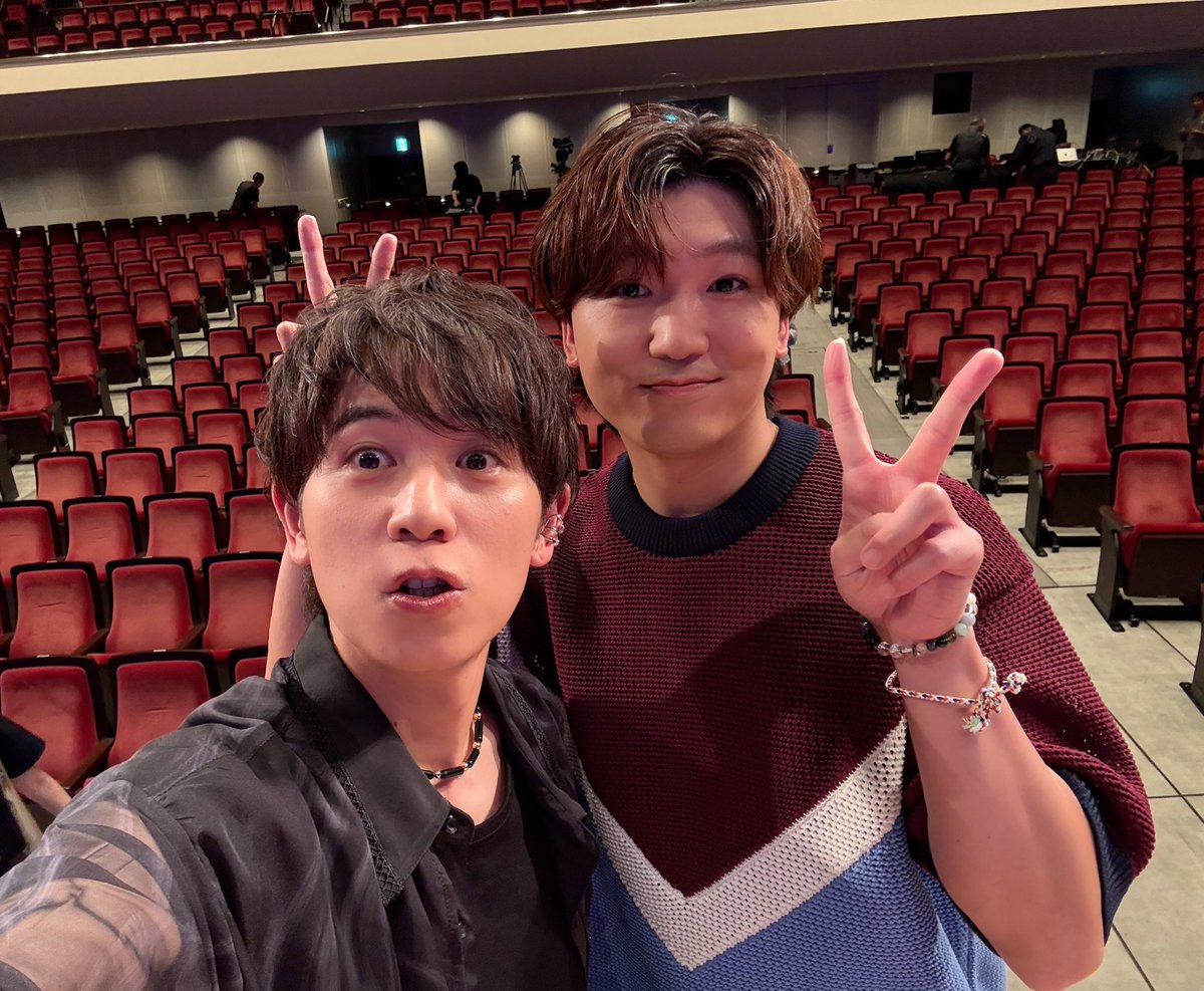 #だぼぉ山下
 ひさしぶりだわよおぉ！！！
うれちかった！！！
#だぼぉ大輝
 と撮るの忘れた！！！