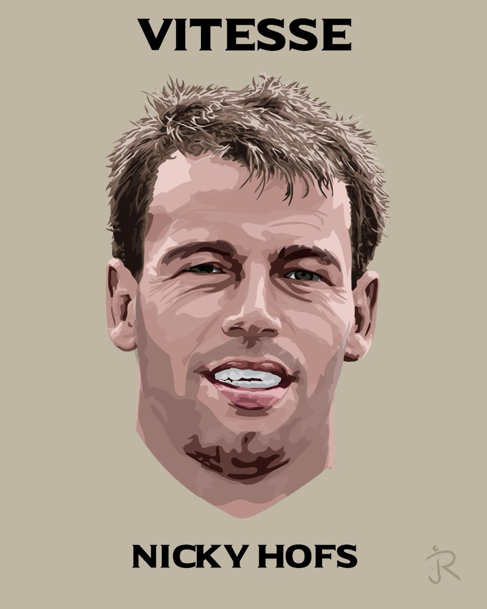 Één van die drie. En nummer 8/25! Een echte #Vitesse naam Nicky Hofs. #vitessearnhem 

Zie je dit voor t eerst of heb je nog niet gestemd? Geef de namen door die volgens jou niet mogen ontbreken op de poster! 🙌