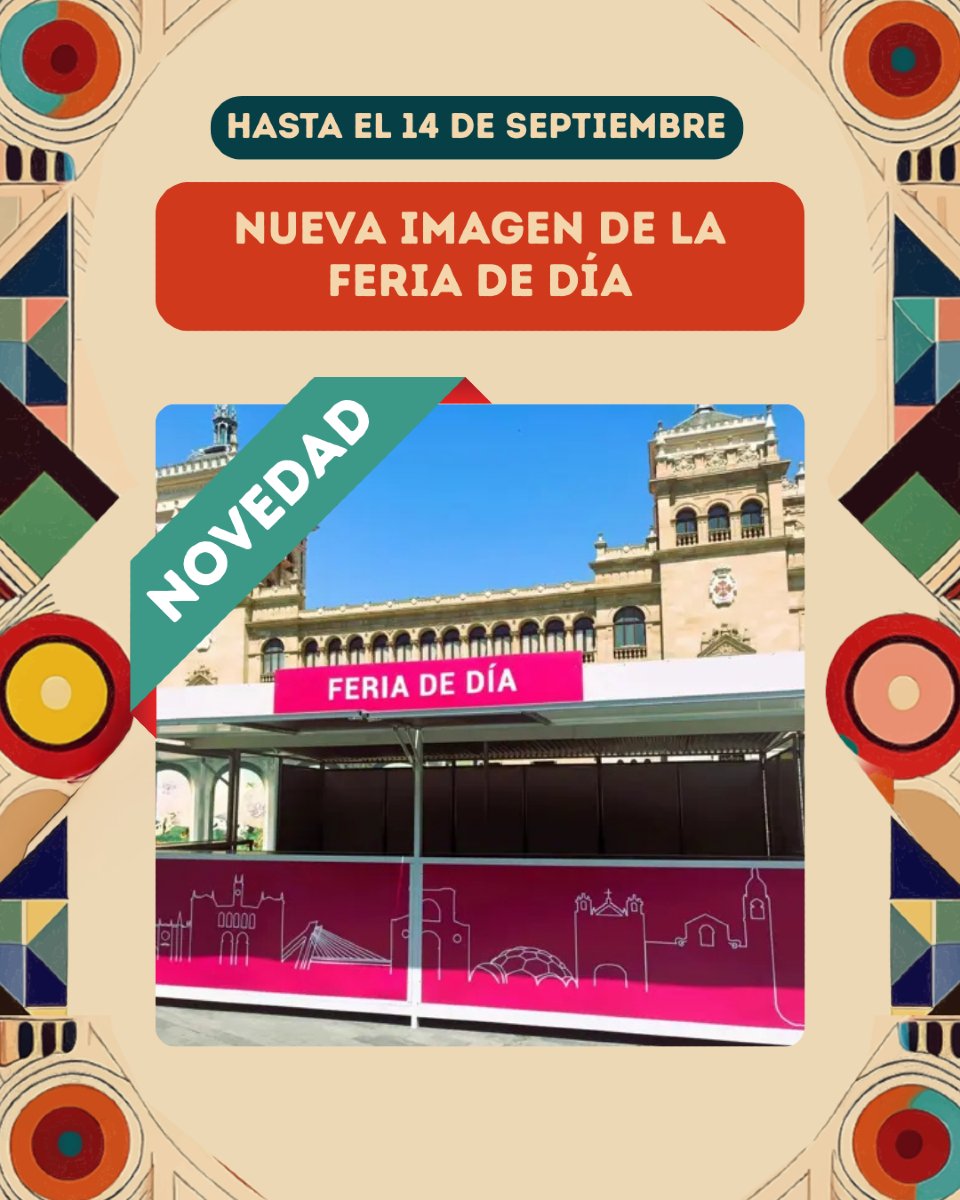 Turismo Valladolid (@infovll) on Twitter photo En las #FiestasVLL2025, la Feria de Día contará con nuevas casetas: un diseño unificado con el que Turismo Valladolid, <a href="/IMPULSA_CyL/">IMPULSA IGUALDAD Castilla y León</a> y <a href="/Apehva/">Hostelería Valladolid</a> han querido homenajear a nuestra ciudad💜
Los establecimientos contarán con zonas para movilidad reducida, y con vajillas reutilizables. En las #FiestasVLL2025, la Feria de Día contará con nuevas casetas: un diseño unificado con el que Turismo Valladolid, <a href="/IMPULSA_CyL/">IMPULSA IGUALDAD Castilla y León</a> y <a href="/Apehva/">Hostelería Valladolid</a> han querido homenajear a nuestra ciudad💜
Los establecimientos contarán con zonas para movilidad reducida, y con vajillas reutilizables.