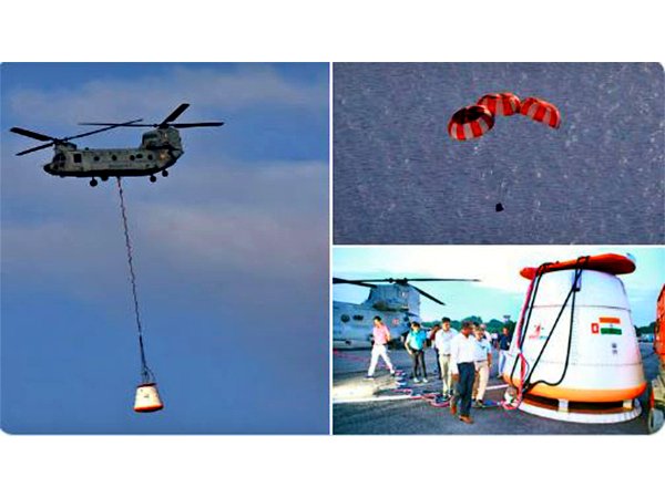 Hindus_Unity_'s tweet photo. 🇮🇳 ISRO successfully conducts first Integrated Air Drop Test of parachute system for Gaganyaan with support from IAF, DRDO, Navy and Coast Guard.
Major achievement for Indian Human Spaceflight Programme #GaganyaanMission #ISRO #AirDropTest #IndianNavy
#IndianAirForce #Gaganyaan https://t.co/1tUD9oLjlq