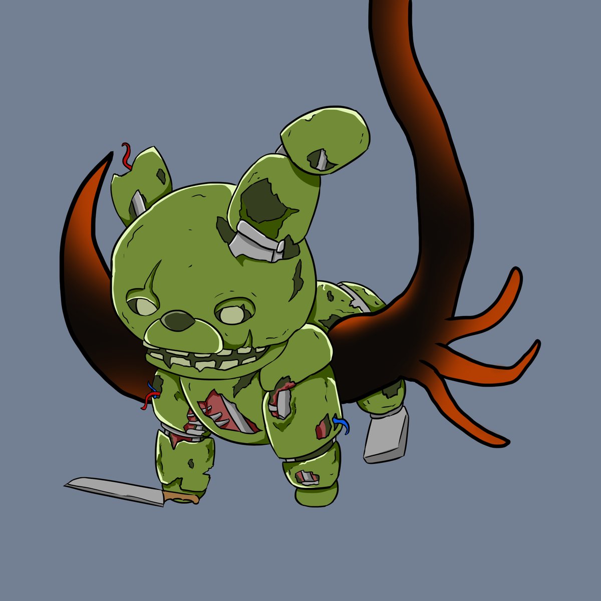 SagittariusYuki's tweet photo. 终于画完了,迷你杀手 (40/40)
#DeadbyDaylight #dbdfanart #dbd #TheDarkLord #TheHoundmaster #TheGhoul #TheAnimatronic https://t.co/RauSvPwE5d