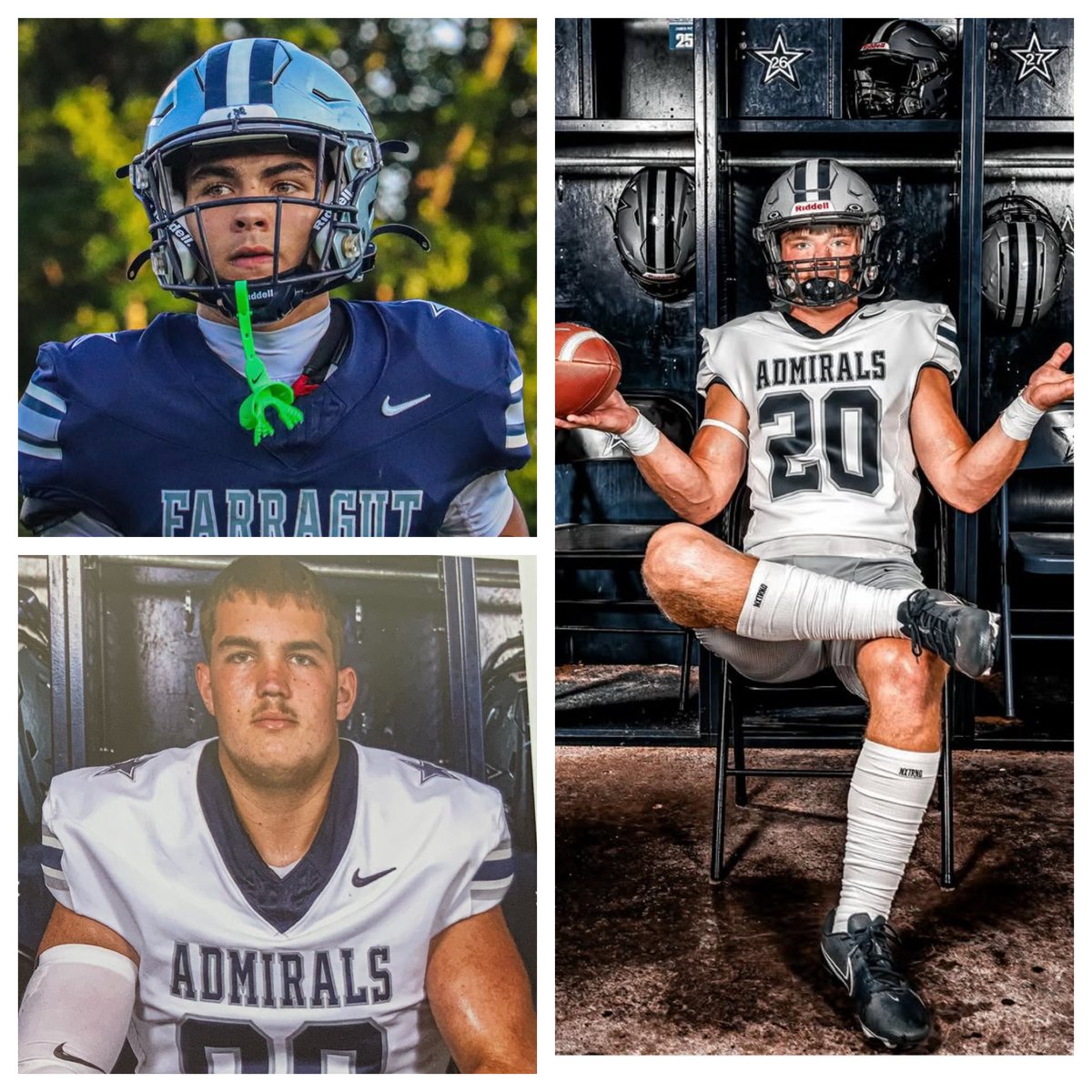 FARRAGUT DEFENSIVE STAT LEADERS vs SEVIER CO. ⚓️

Total Tackles:
CONNOR PARRIS 15 (7 solo)
MASYN APALATEGUI 13 (7 solo)
OWEN PETOSKEY 10 (3 solo)
COLT BROOKER 9 (4 solo)
HARRISON SMITH 9 (3 solo)
NOAH HAAG 7 (3 solo)
STEPHEN DOUBLEDAY 6 (1 solo), 1 QB Sack
BAILEY PYLE 4 (1 solo)