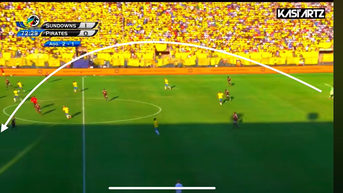 MakhubuSimanga's tweet photo. Another @orlandopirates GOAL
this time from a long diagonal from #SiphoChaine to #Hotto.
A third-man run from #Appollis, beating the offside trap… boom, goal
It’s working, so why is a section of the #OrlandoPirates fanbase still against it? https://t.co/SbRFHqHeEx