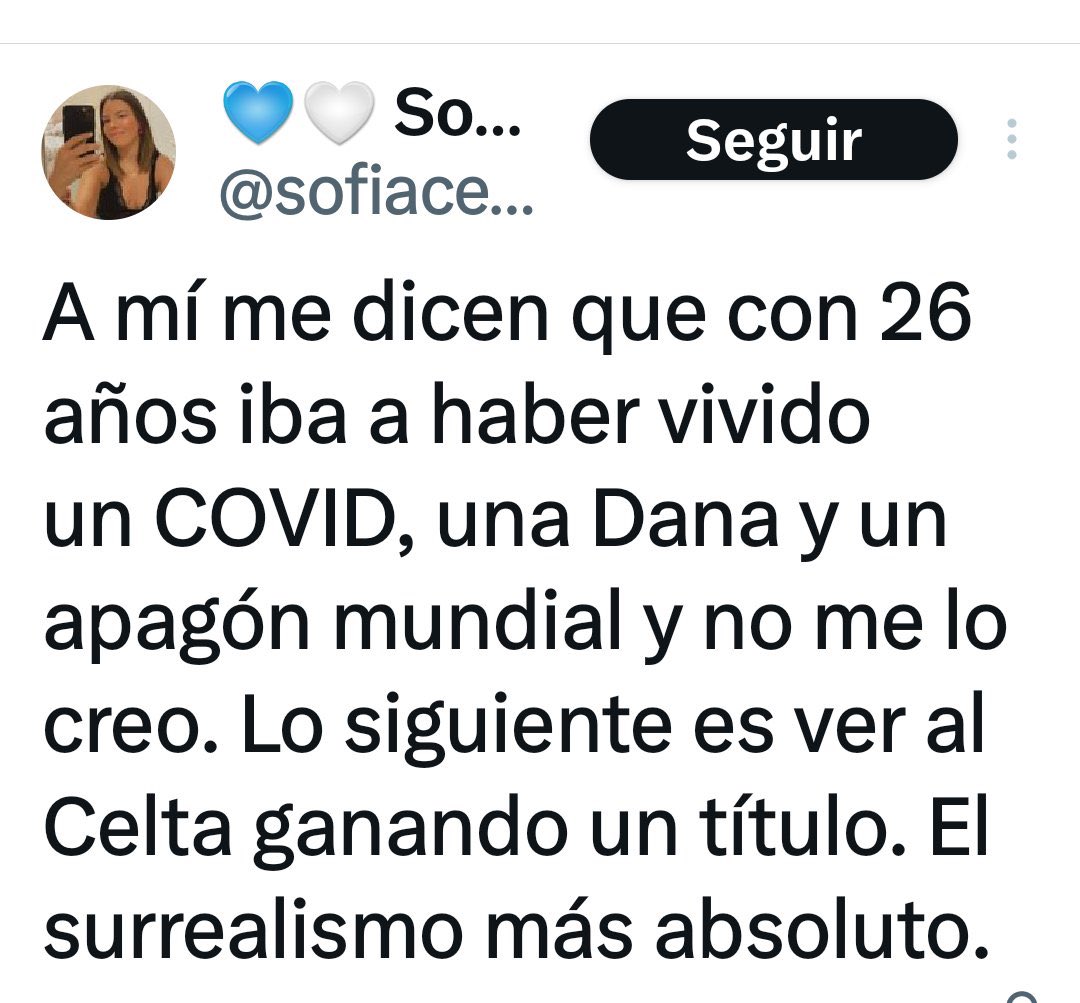 DoloresCrottal's tweet photo. A mí me dicen hace 10 años que iba a ver al CELTA B ganando en Riazor y me hubiera descojonado, Sofía https://t.co/WRMuWlJMHE
