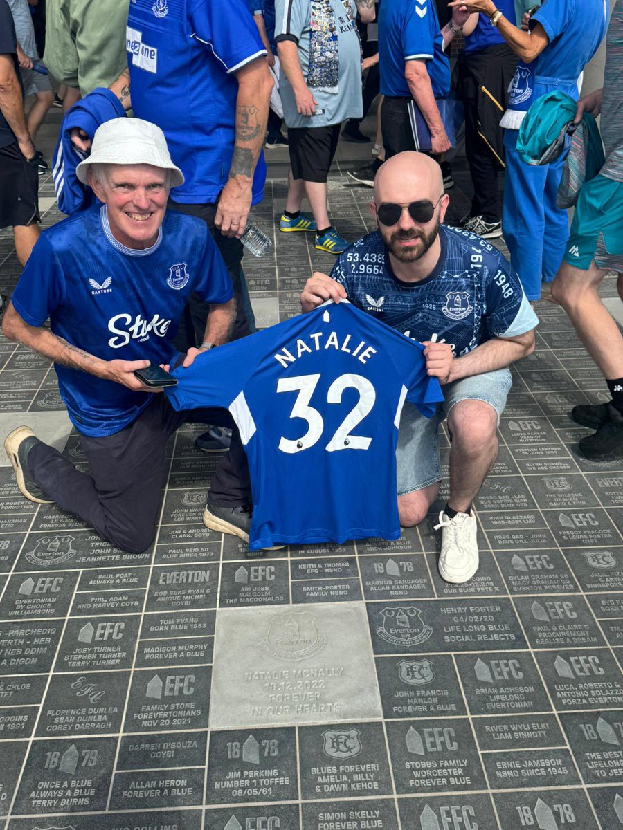 Dad and Bro at Natalie’s stone today 💙💙