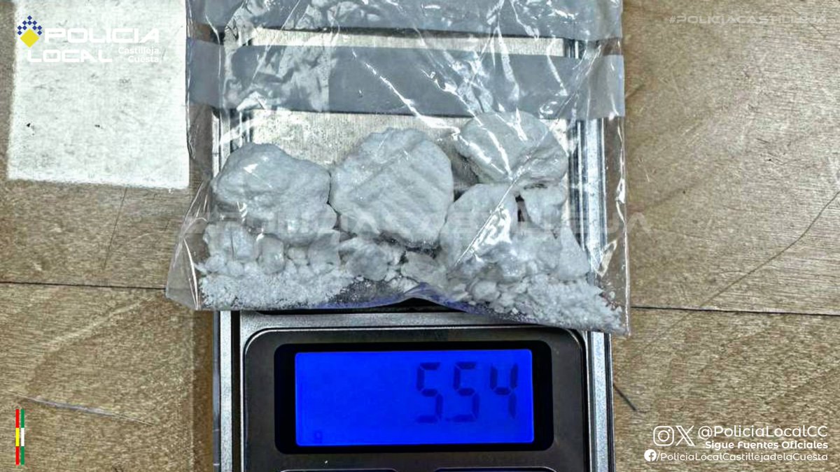 Detenido sujeto varón, tras intervenir nuestros agentes en lo que parecía una disputa entre una pareja, mostrándose el varón muy agresivo y localizandole casi 6 gramos de cocaina, presentando grave resistencia y acometiendo contra los agentes actuantes.
#PoliciaCastilleja