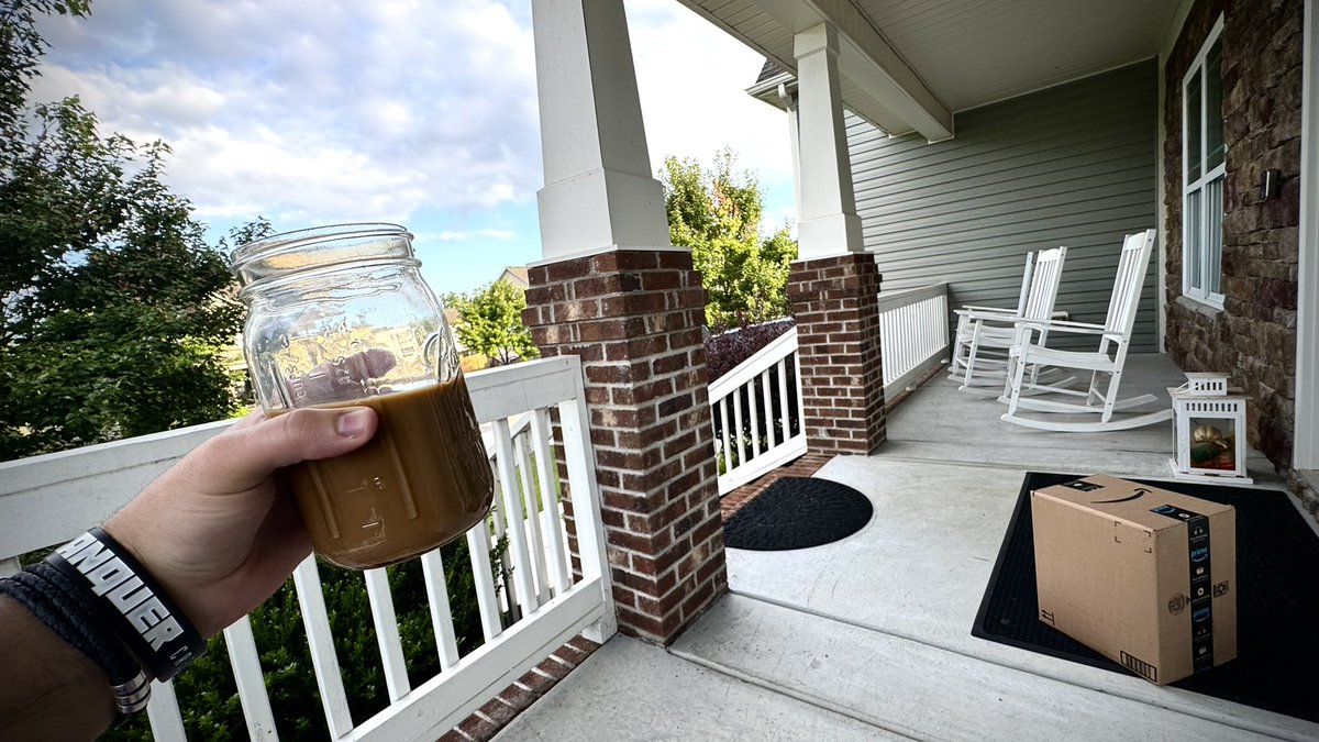 Just enjoying this NC weather with my coffee.