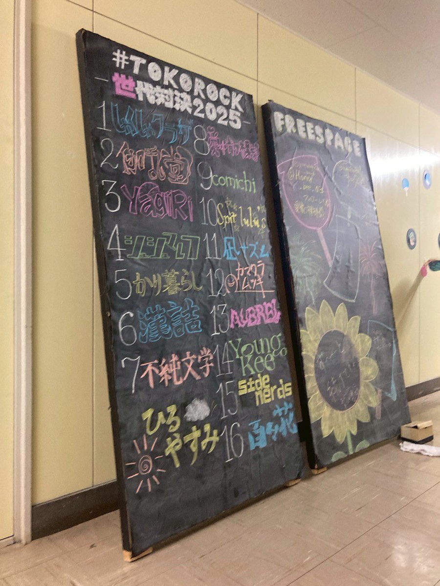 余韻

現役は現役でめちゃ進化していたし

OBOGは以前のバンドを続けていたり、新しくバンドをはじめていたり、ソロでやっていたり

真面目にふざけている奴らもいて、変わらず尖っている奴らもいる

我々は君たちの裏方であり踏み台であることを誇らしく思う

本当みんな最強で最高

#TOKOROCK