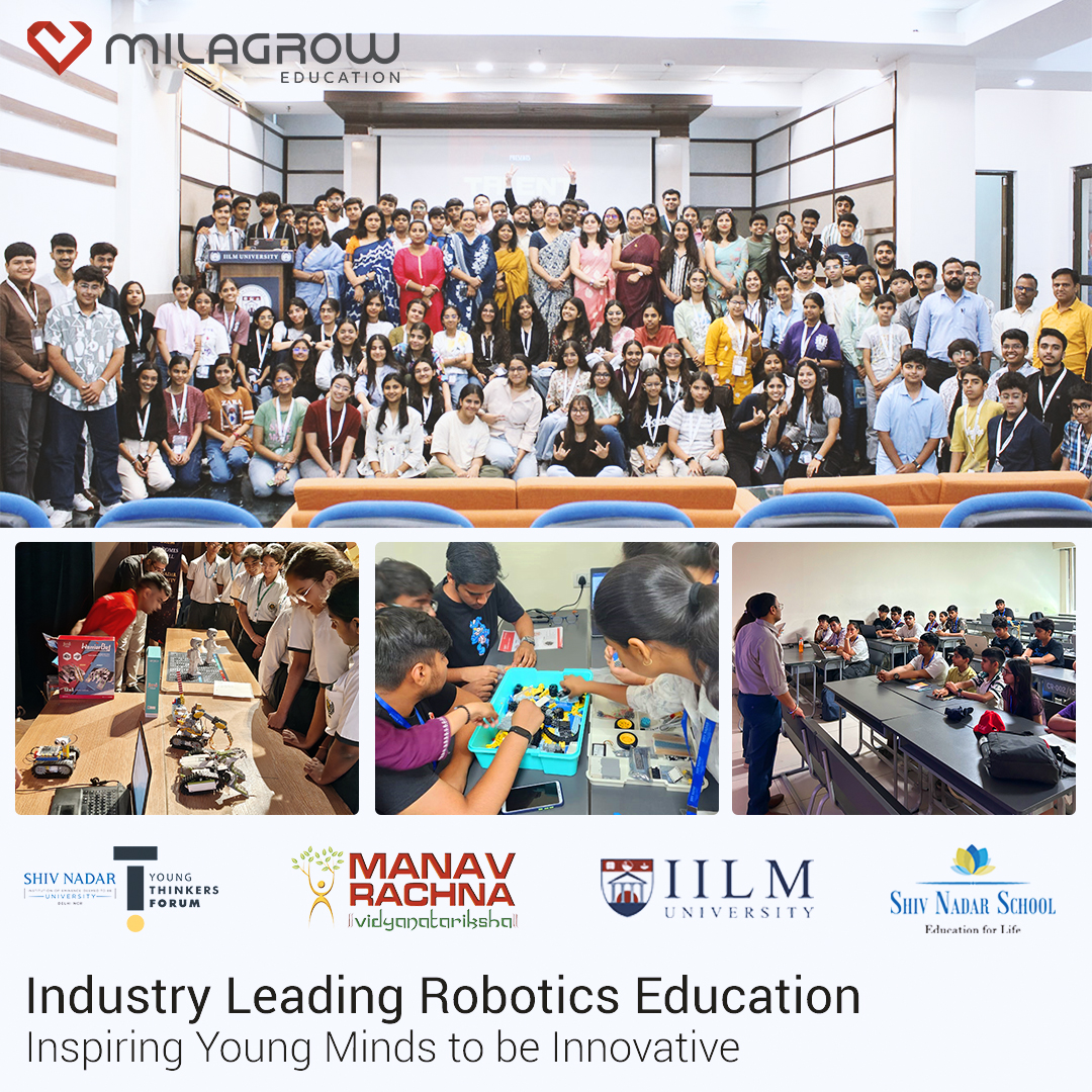 Proud of our young innovators 🎉🤖 Through industry‑leading robotics education, they built skills, creativity and confidence to shape the future!
Learn More: zurl.co/oRjG5

#RoboticsEducation #YoungInnovators #STEMLearning #FutureReady #Innovation #Milagrow  #Technology