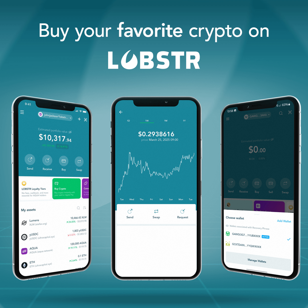 Buy, track, and manage your assets effortlessly.

Everything you need, right where it should be.

LOBSTR makes crypto simple. 🦞