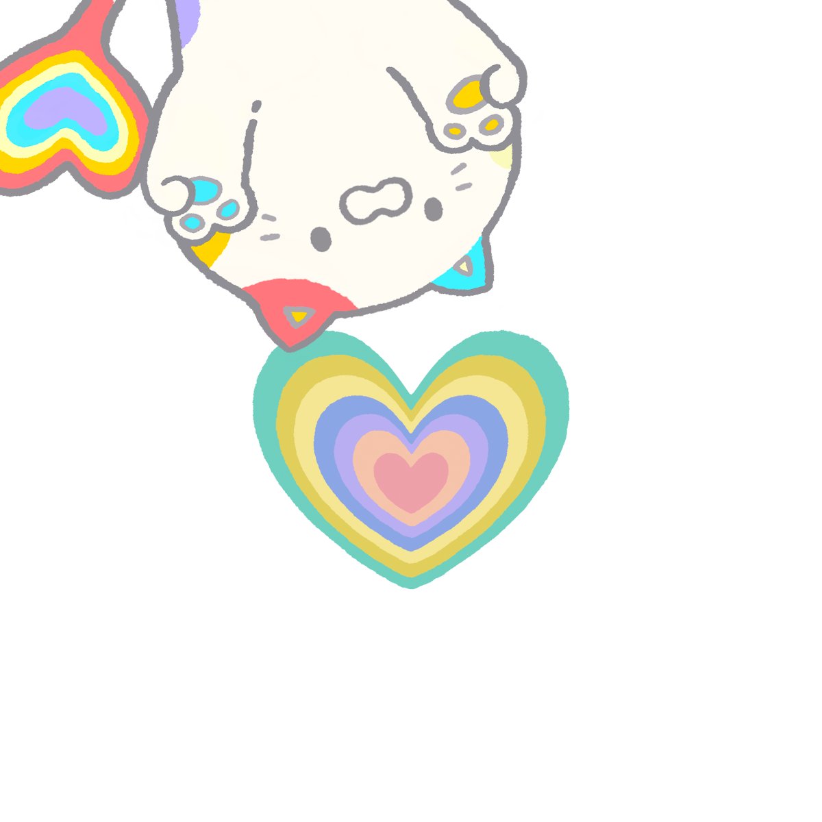 確認‎(◍˃ ᵕ ˂◍)⸜ ♡ ⸝ ⠀ 🎀お知らせ🎀 LINE絵文字ができたよ🌈✨ 絵文字だけ押したら