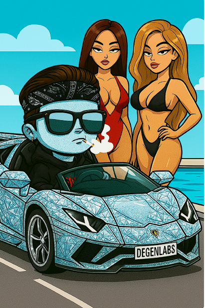 Just taking the company Car for a Spin before the <a href="/lil_degens/">Lil Degens</a> auction ends.
Todays schedule

Big Degen Raffle is drawn today at 4pm EST

DRPL Rumble in Degen Discord

Auction ends for KANYE Degen 4.30PM

discord.gg/uHcadQW5

Dont be late!!!