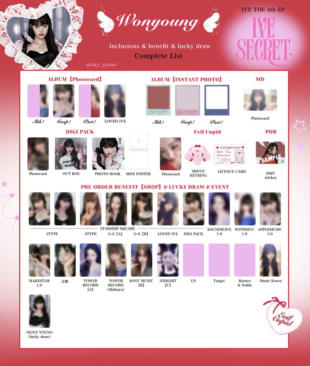 IVE secret lovedive 封入　トレカ コンプ　5セット　30枚 IVE SECRET LOVED IVE トレカ コンプ 5枚セット - メルカリ