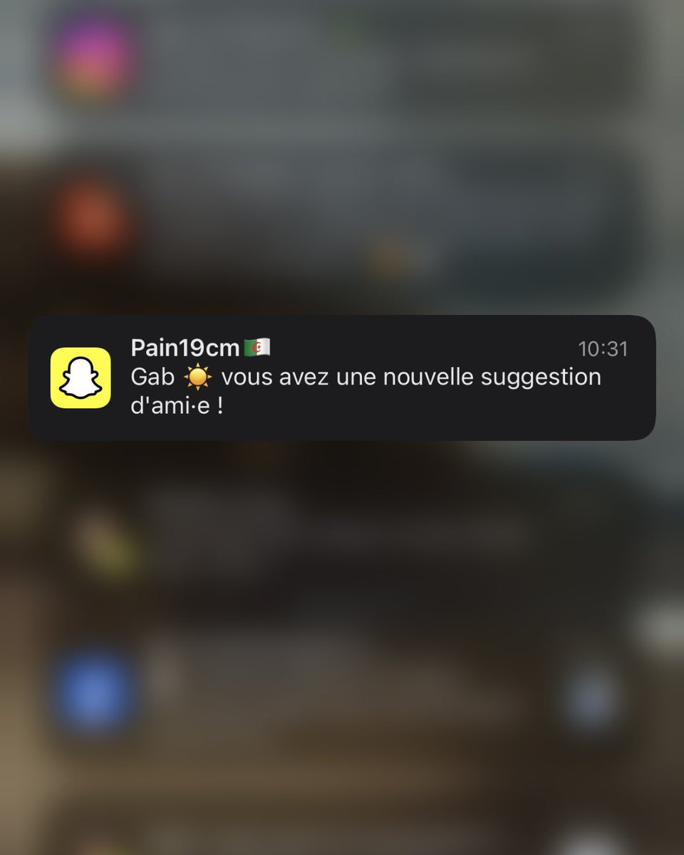 alors que les suggestions snapchat existent