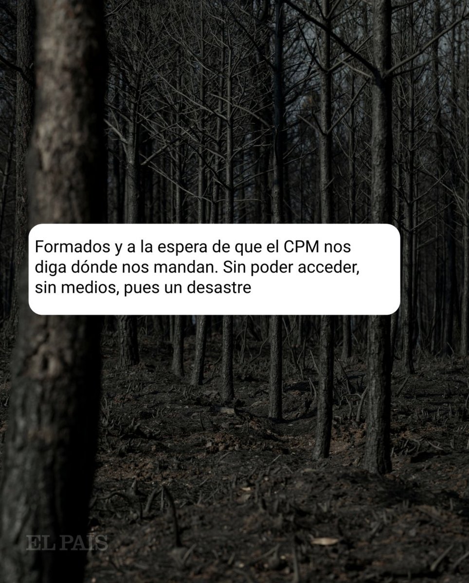 Los 'whatsapps' de los bomberos de Castilla y León muestran su frustración al estar parados por los fallos del operativo social.elpais.com/r0do82