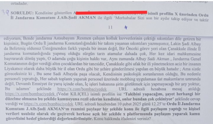 Sanırım benim eski bir polis memuru olduğumu ve evrak inceleme ve soruşturma konularında tecrübeli olduğumu unutmuşlar ve korkup tırsacağımı düşünerek Ordu İl Jandarma Komutanı denen operasyon çocuğu Şadinin  gazıyla bana operasyon çekmeye kalkmışlar...

Hadi şimdi düştüğünüz bu