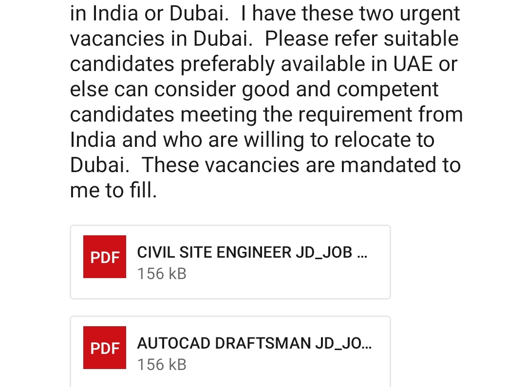 Mohandes_pon's tweet image. Urgent Hiring: Civil Site Engineer &amp;amp; AutoCAD Draftsman – Dubai.

#JobVacancy_Alert
#uaejobs
#engineeringjobs 
#construction
#Dubaijobs