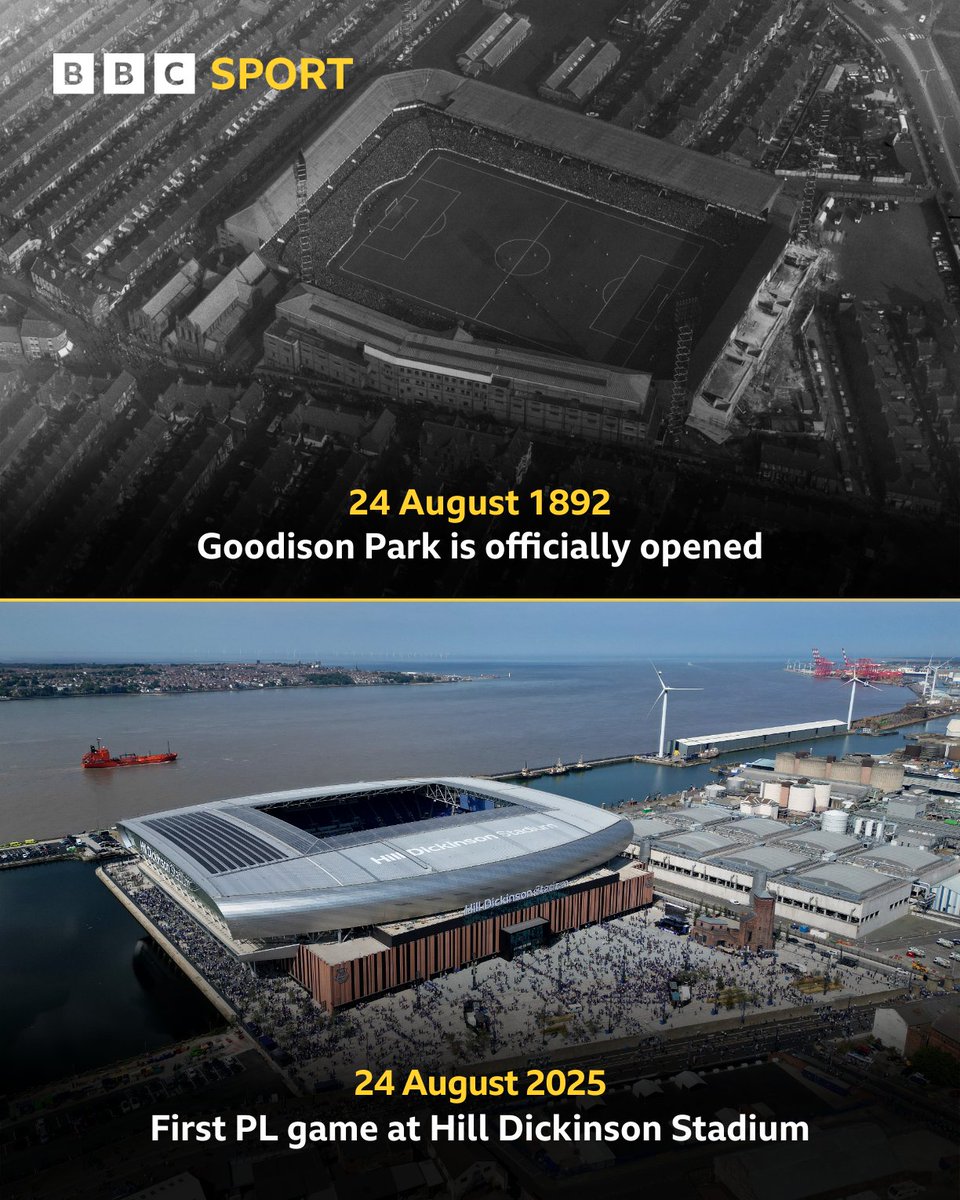 BBCMOTD's tweet photo. 24th August, a very special date for Everton 🗓️ https://t.co/igW3vuB6pd