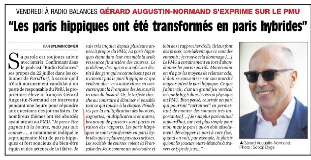 #Equidia #PMU #Turf #FranceGalop #SETF #Quinté
Boosters, multiplicateurs, tirelires, autant de gadgets qui plombent en réalité les rapports et dénaturent l’esprit du mutuel. GAD a tout compris.