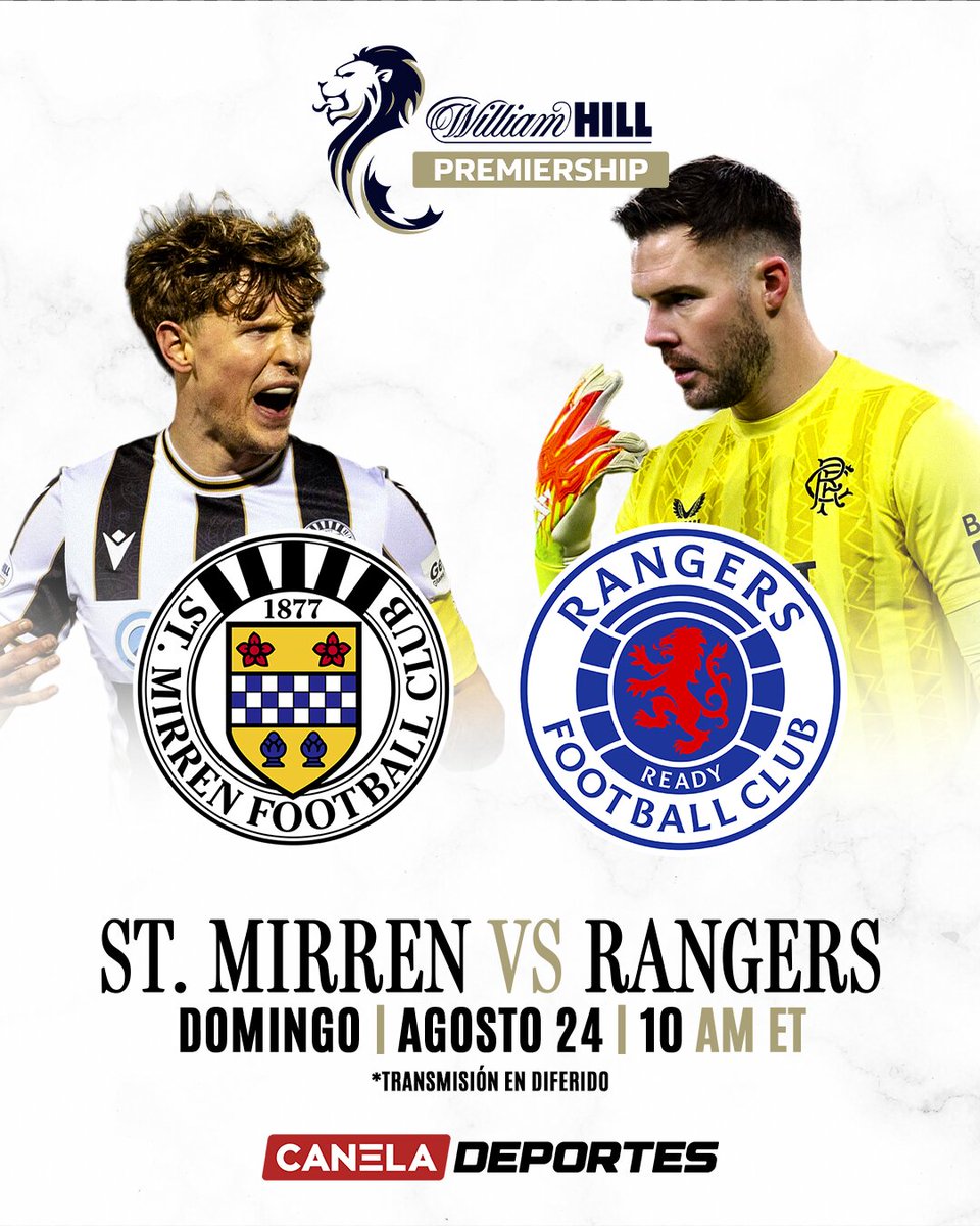 🏴󠁧󠁢󠁳󠁣󠁴󠁿 LA PREMIERSHIP ESCOCESA ESTÁ EN 𝗖𝗔𝗡𝗘𝗟𝗔 𝗗𝗘𝗣𝗢𝗥𝗧𝗘𝗦 ⚽🔥

Este domingo disfruta St. Mirren vs Rangers desde las 10 AM ET 👉 Disponible solo para USA 🇺🇸

Link aquí 👉 bit.ly/3YPfA65