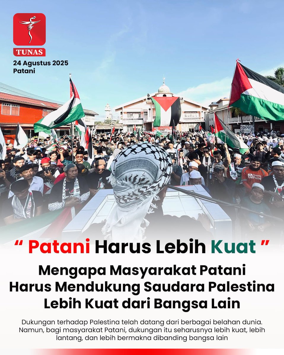 TUNASOnline's tweet photo. Mengapa Masyarakat Patani Harus Mendukung Saudara Palestina Lebih Kuat dari Bangsa Lain
___________________
Berikut baca halaman lengkapnya di:
Facebook : TUNAS MEDIA https://t.co/61rPggkr52 https://t.co/5nNHJfz9wI