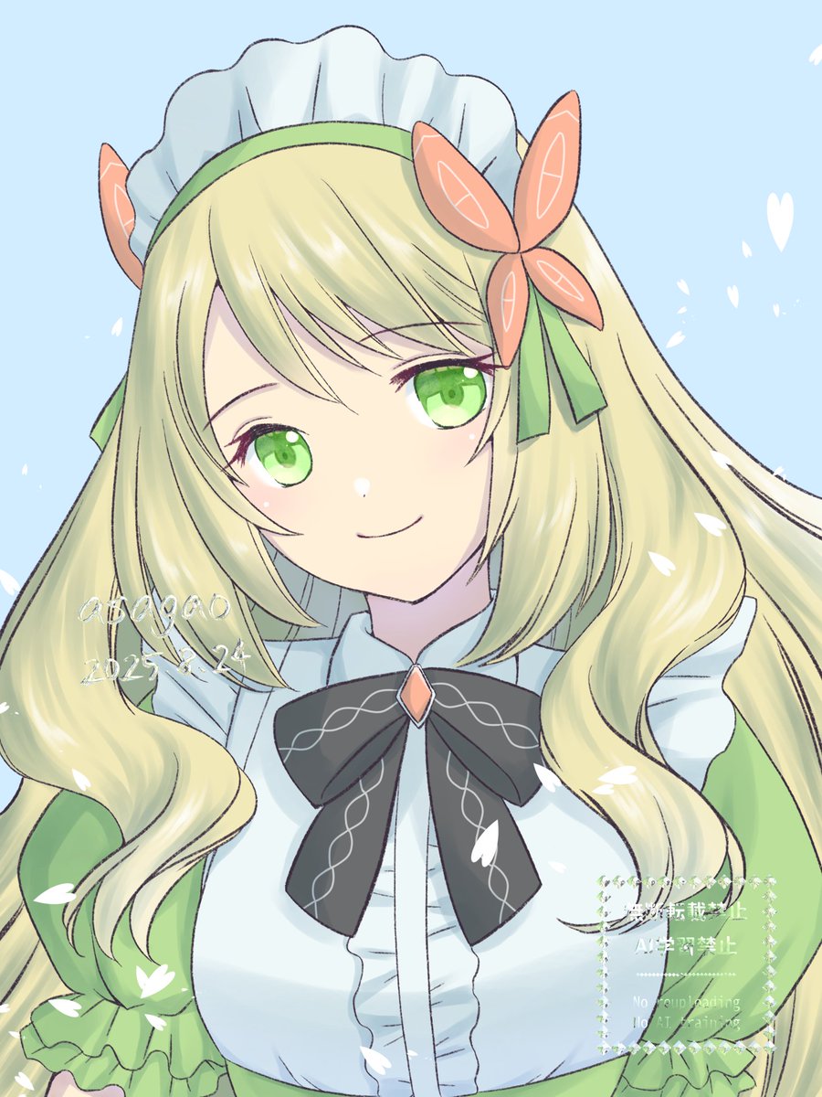リプ来たキャラの顔だけ描く
セリーヌ描けました！お茶会衣装にしてみました🫖