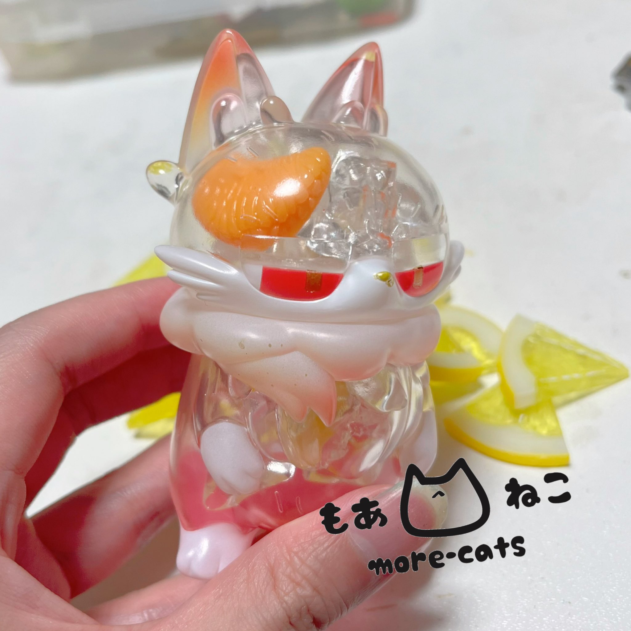 more-cats もあねこ ハイロ あいす 蓄光 ソフビ more-cats もあねこ ハイロ あいす 蓄光 ソフビ more-cats