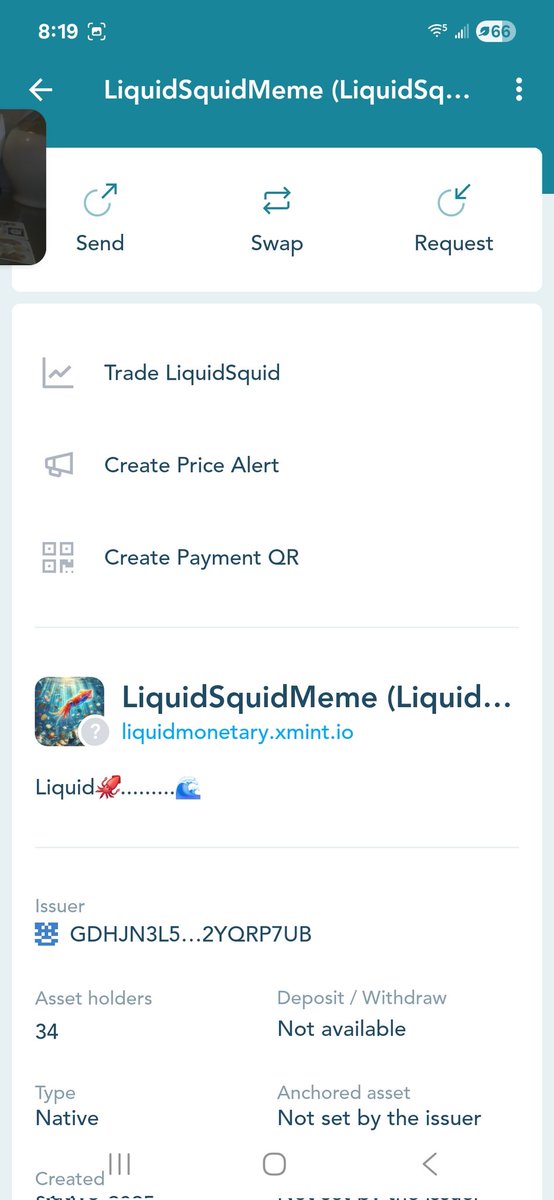 LiquidEcosystem's tweet image. LiquidSquid is up 15% while the market downtrend #LiquidEcosystem #StellarBlockChain