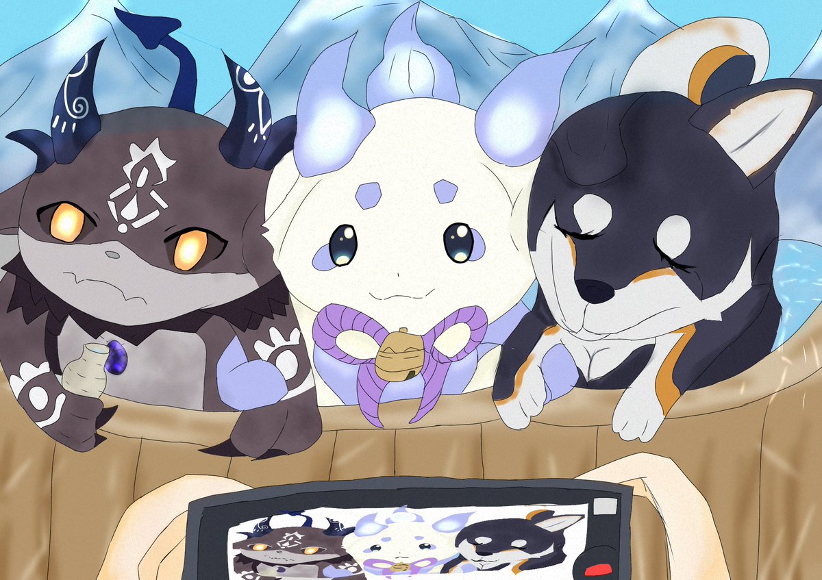 初めてのfa描いてみたー可愛くできたはずこの可愛さみなさまにととげー
#しばのドッグタグ 
#でびるさまにささげるえ 
#るんるんびじちかん 
#ふらっふぃい