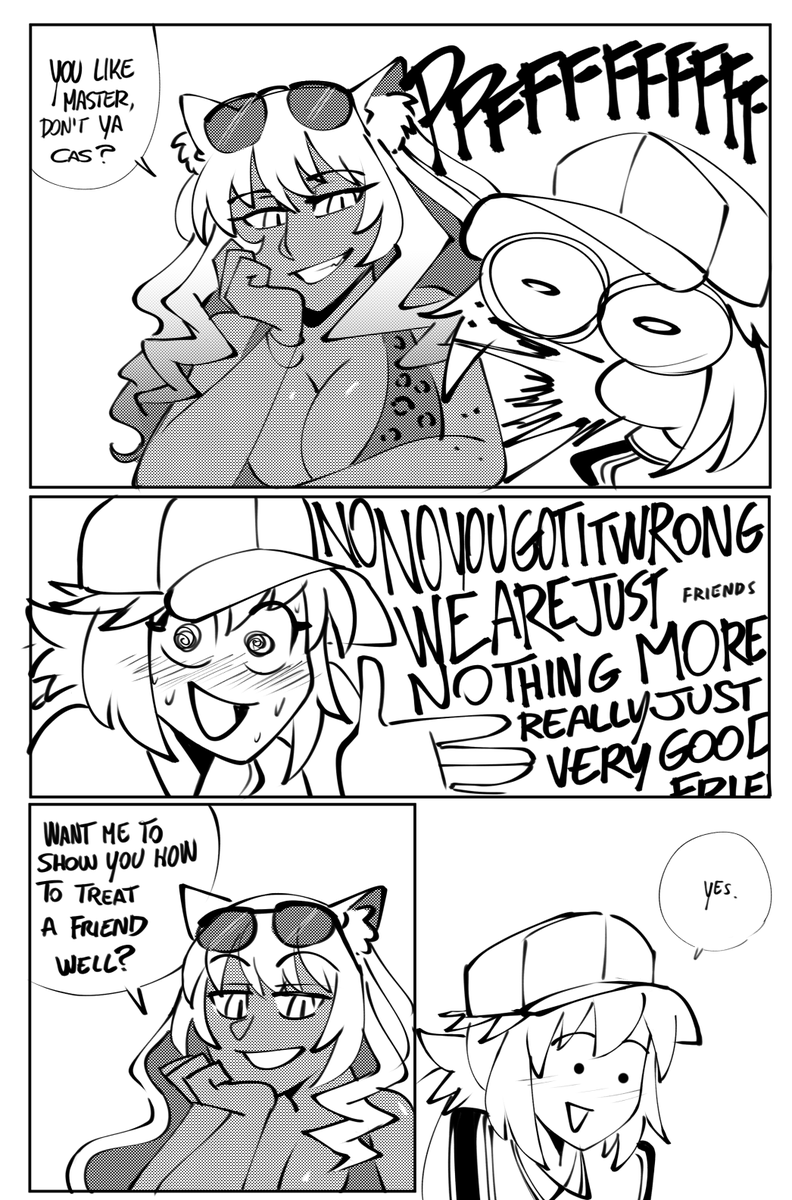 ClinickCase's tweet image. I made a 5 page comic where suzuka """"helps"""" castoria you-know-where  
#fgo