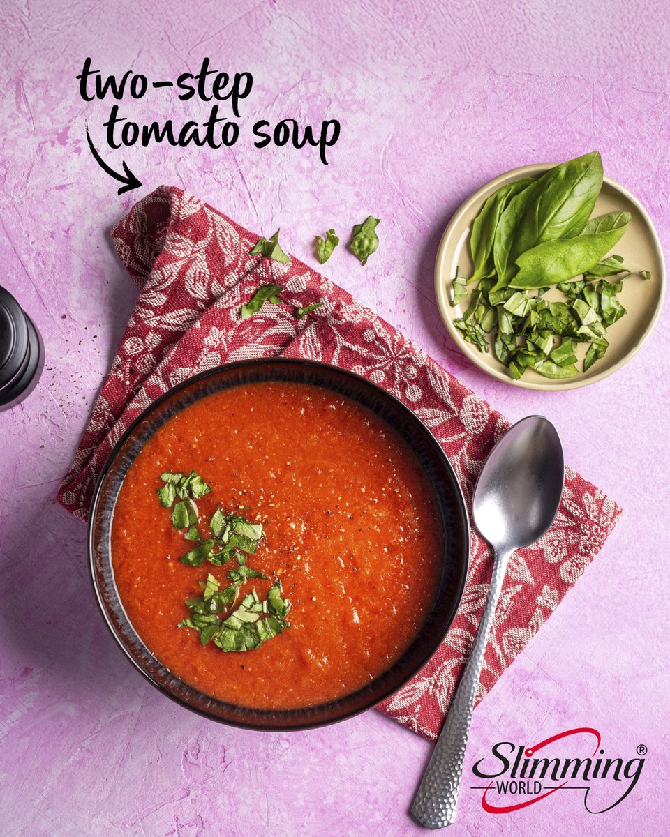 Love classic tomato soup? 🍅 
This healthy homemade version can be even more rich &amp; comforting, just simmer, blitz and your done ✅. Heres the recipe: slimmingworld.co.uk/blog/new-two-s… 

For more inspo like this, come along to group 🙌!