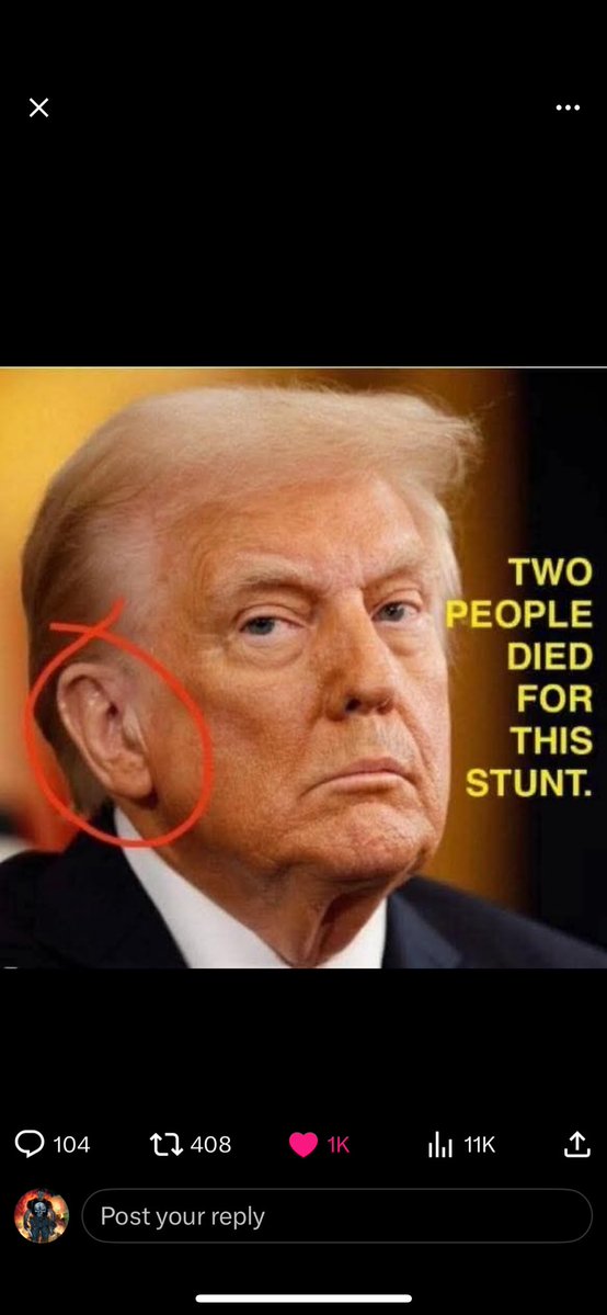Bandit (@bandit4us) on Twitter photo <a href="/smc429/">Brown Eyed Susan</a> Cause it was fake , they want you to believe he was hit with an ar 15 bullet and still has an ear? Come on now <a href="/smc429/">Brown Eyed Susan</a> Cause it was fake , they want you to believe he was hit with an ar 15 bullet and still has an ear? Come on now