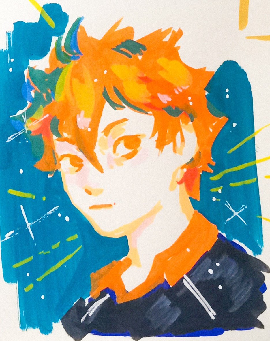i got new markers the other day and doodled shoyo for the nth time