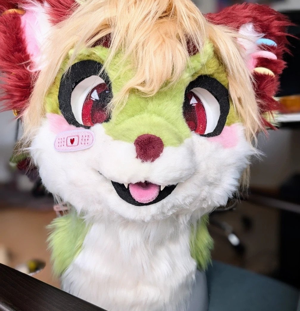 I made a fursuit ! My sona Milan is finally alive ♥️
