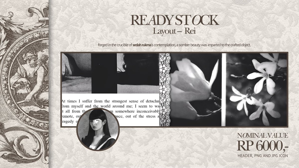 sedahrukma's tweet image. Help rt/repost? Thank you!

New drop layout - Rei, priced at RP 6,000,-/each includes png and jpg icon. Don’t hesitate to knock my DM if you’re interested.

#zonauang #zonajajan