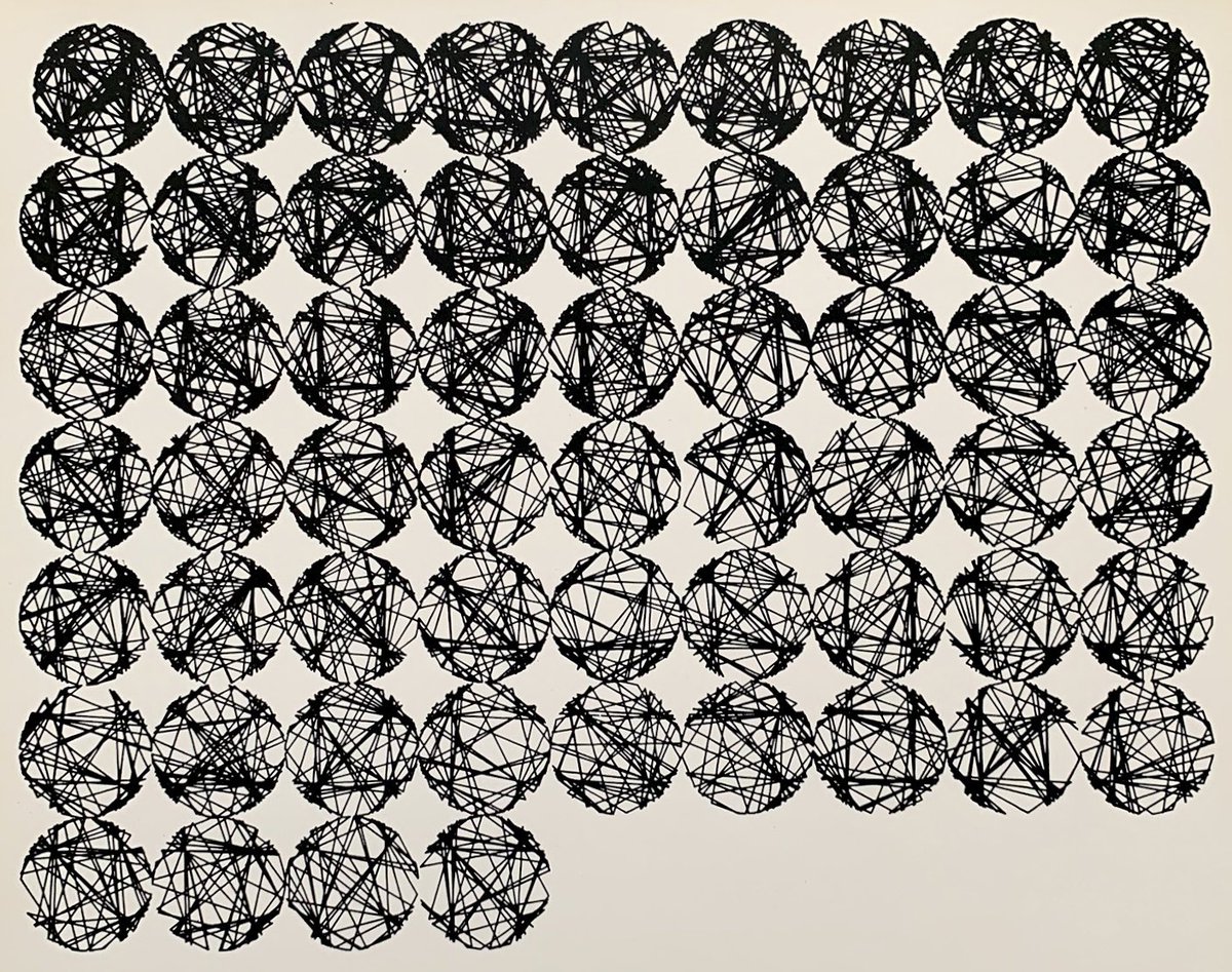 Noahbolanowski's tweet image. Historic Digital Art: As a Reflection of Contemporary Digital Art
Bela Julesz (1976) | Georg Nees (1965-70) | Leon D Harmon (1960s)