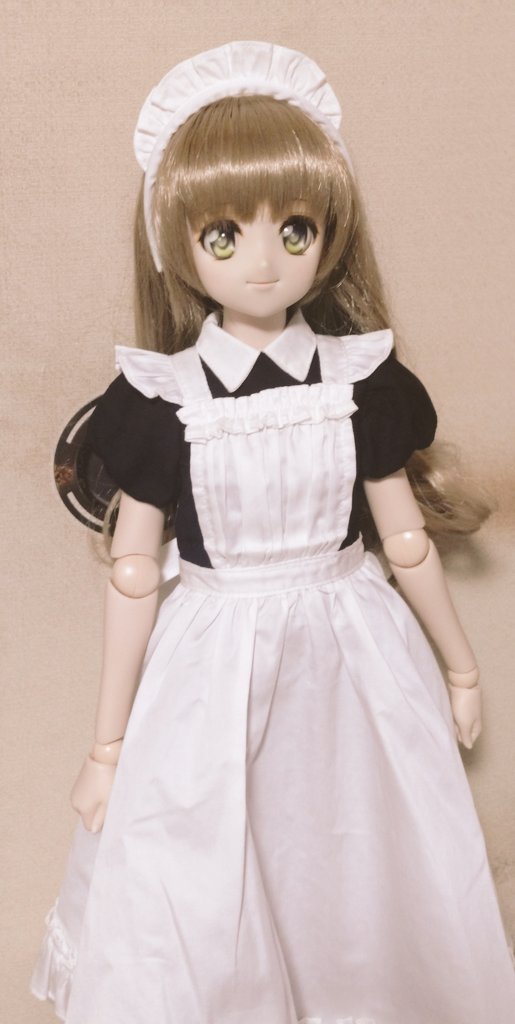 新しいメイド服をMayuに着てもらいました。　#DDSマユ