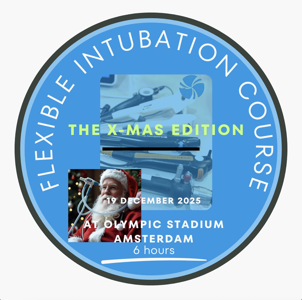 AirwayMxAcademy's tweet image. Hey #anaesthesia 

Is it time to update or upgrade your awake flexible intubation skills? 

🌷 Come to Amsterdam for the international X-mas 🎅🏻 edition of our flagship course

AWAKE FLEXIBLE  INTUBATION

At Olympic stadium

📌19 December 2025
📌For anesthesiologists and trainees