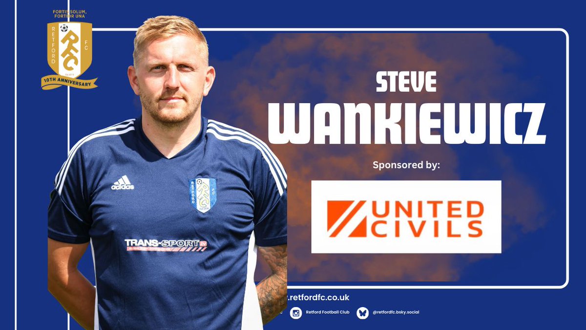 A Big Thank You to United Civils!

We’re incredibly grateful to United Civils Providers—a trusted name in groundwork and civils services across Nottinghamshire, Yorkshire, Lincolnshire, Sheffield, Derbyshire, and beyond—for sponsoring Steve Wankiewicz this season 🎉 

Thank you
