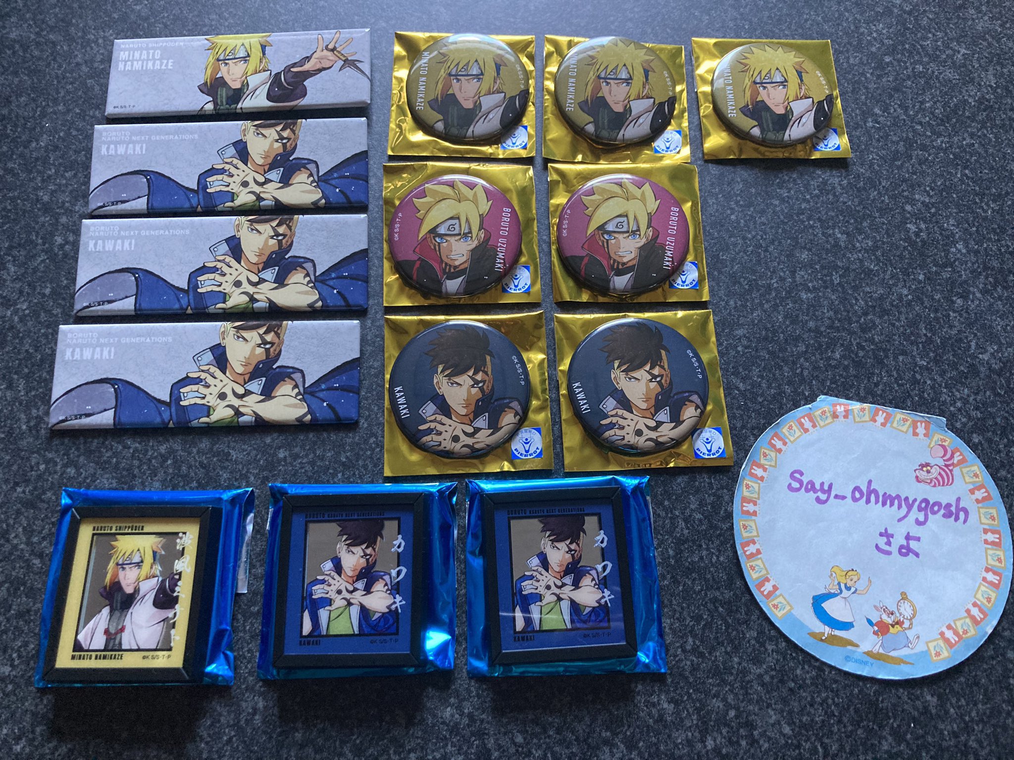 NARUTO BORUTO 柱間 ロングスクエア缶バッジ ベースヤード NARUTOベースヤードトーキョー缶バッジ千手柱間 - メルカリ