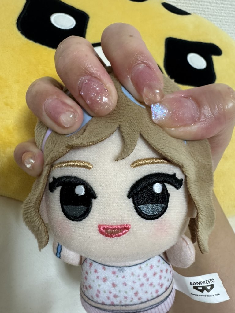 はぁーん、この私の自作ネイルお気に入り🩷🩷🩷🩷