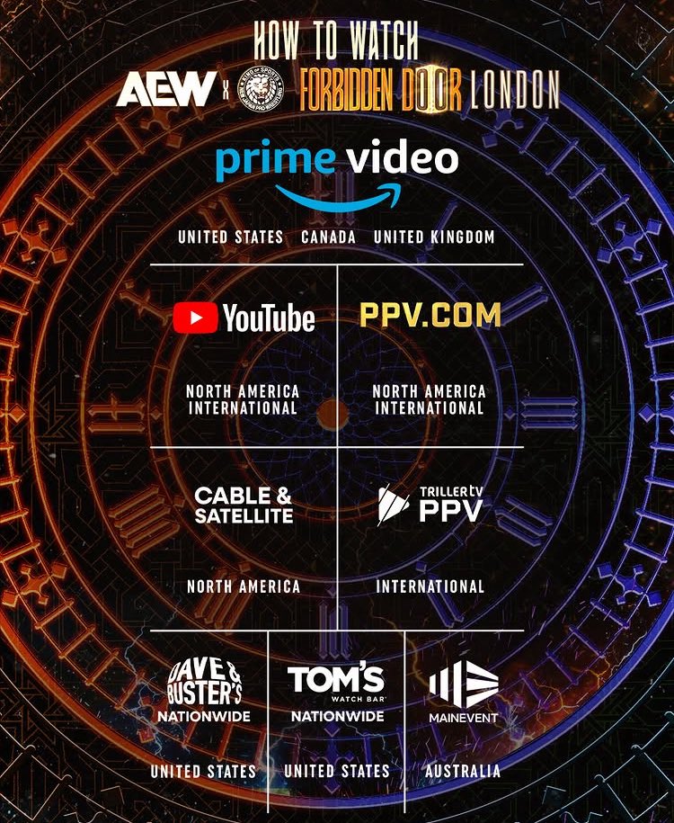 TODAY IS FORBIDDEN DOOR DAY!!!

I don’t know if I will see Zero Hour in person because of when I will get in but I will be there LIVE to watch the main show.

If you’re coming along I hope you have a great time and those watching at home I hope you enjoy it!

#AEW