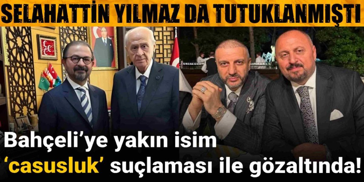 Bahçeli’ye yakın isim ‘casusluk’ suçlaması ile gözaltında

halktv.com.tr/gundem/bahceli…