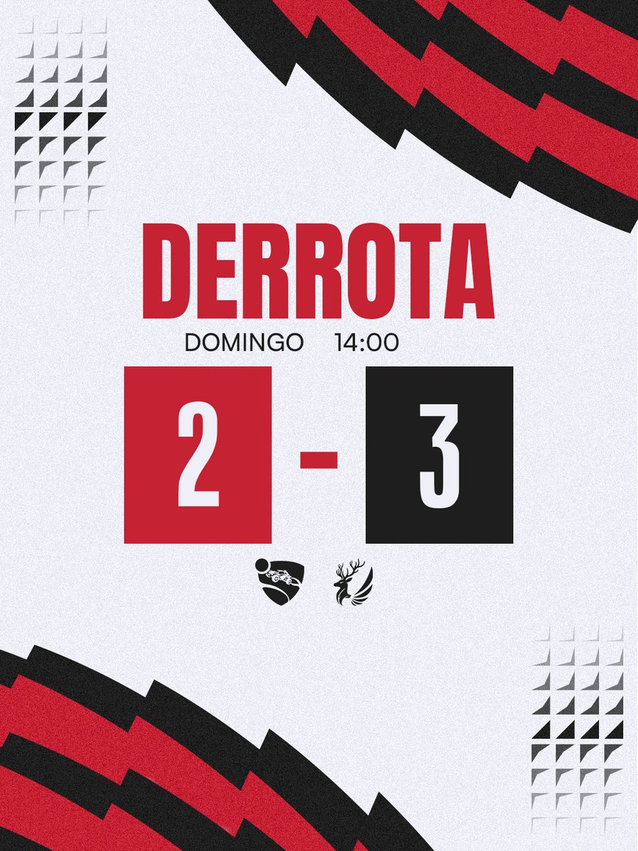 𝗗𝗘𝗥𝗥𝗢𝗧𝗔 | #RocketLeague ⛩️

La mano celestial X no nos ha ayudado esta vez. 😔

Caemos en 8avos del Looser Bracket, GG a nuestros chavales 🥷🏻 #GoVRN ❤️