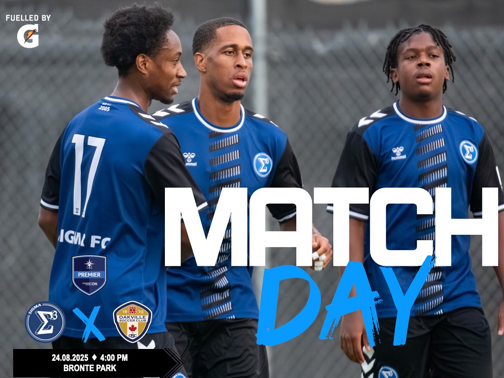 Matchday

📅: Today August 24, 2025
🕛: 4:00pm
🆚: Oakville SC
🏟️: Bronte Park

#FuelledByG <a href="/Gatorade/">Gatorade</a> #ForTheFuture